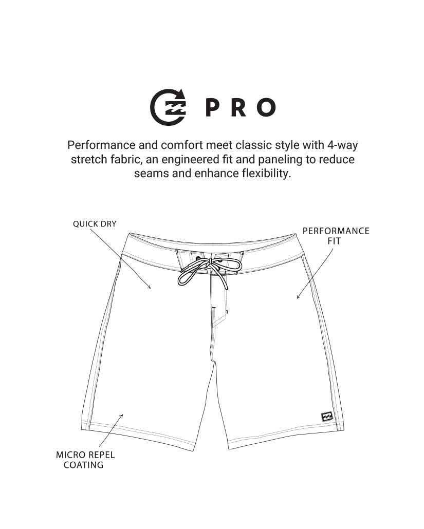 Sundays Pro Performance 19 Boardshorts - Military